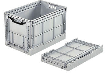 Pojemnik składany Clever-Retail-Box 600 x 400 x 400 mm - Plastikowy pojemnik składany do e-handlu - Clever-Retail-Box